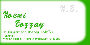 noemi bozzay business card